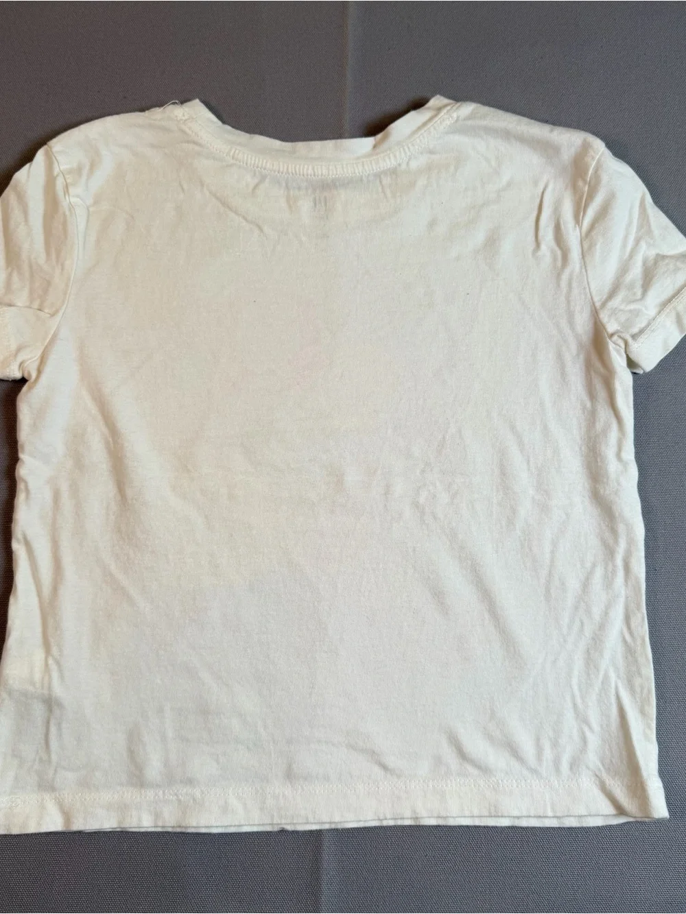 GAP kids szS(6-7) White Short Sleeve Tee with Multicolor Smiley Faces